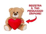 Orsetto con Cuore Ti Amo e Registrazione 15 cm