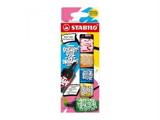 STABILO BOSS MINI Snooze One Evidenziatori – Confezione da 6 Pezzi