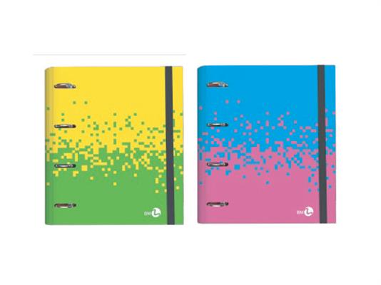 CUSTODIA A4 RING4YOU FLUO 4 ANELLI D30*