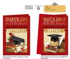 BIGLIETTO LAUREA A RILIEVO ORO*