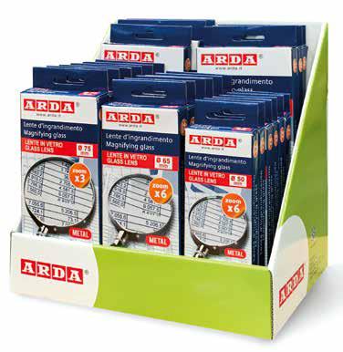 Lente d’Ingrandimento ARDA 75 mm con Ghiera in Metallo