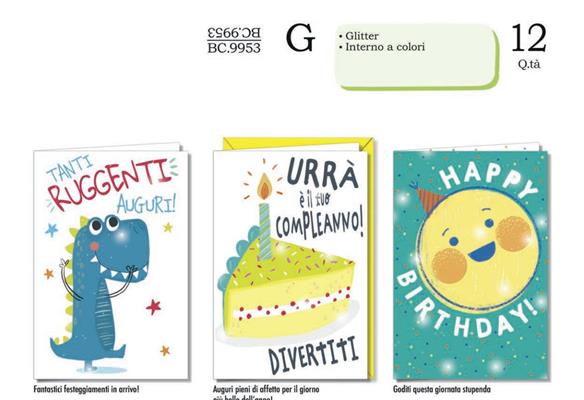 BIGL. COMPLEANNO BAMBINO*