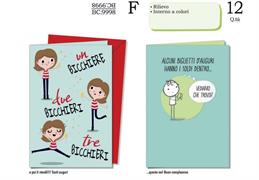 Biglietti Compleanno Umoristici – Conf. 12 Pz