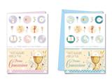 Biglietti Prima Comunione simboli religiosi con calice – 12 pz