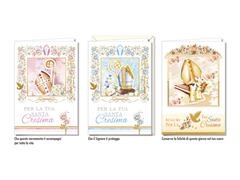 Biglietti auguri Cresima eleganti con dettagli oro – Conf. 12 pz