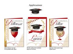 Biglietto augurale laurea con cappello e coccinella – assortito