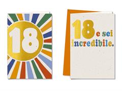 Biglietti 18 Anni “E sei incredibile” – 12 pezzi Cromo