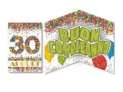 Biglietto Pop-Up 30 Anni Cromo – Conf. 6 pz