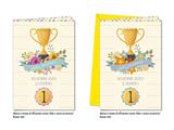 Biglietti auguri pensione grafica elegante assortita cartoncino – 12 pz