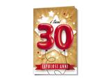 Biglietto 30 Anni con Palloncini – 12 pezzi