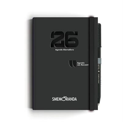 Agenda Smemoranda 2026 A5 Giornaliera Nera