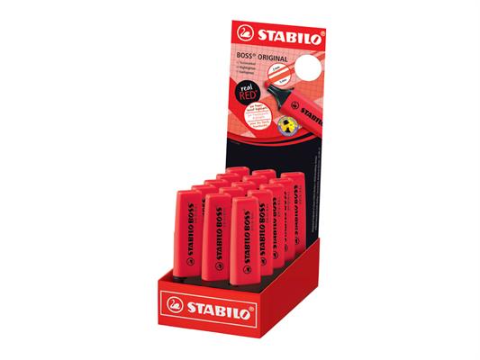 Espositore Stabilo Boss Real Read Rosso – 15 Evidenziatori
