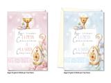 Biglietti Comunione e Cresima colori pastello delicati – 12 pz