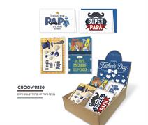 Biglietti Pop Up Papà Expo 24 Pz Assortiti Festa del Papà