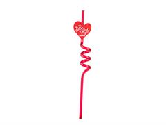 Cannucce riutilizzabili In Love Colourbook con topper a cuore