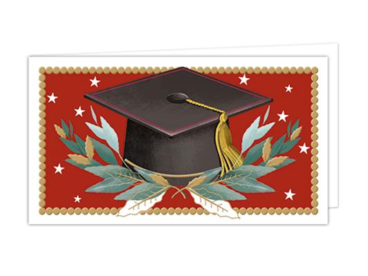 Biglietti bomboniere laurea grafica tocco – Confezione 100 pezzi