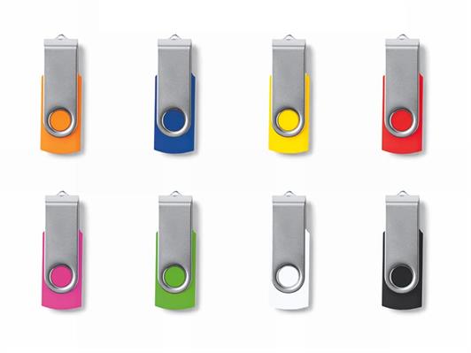 Chiavetta USB 8 GB con Cover Girevole – Colori Assortiti