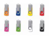 Chiavetta USB 8 GB con Cover Girevole – Colori Assortiti