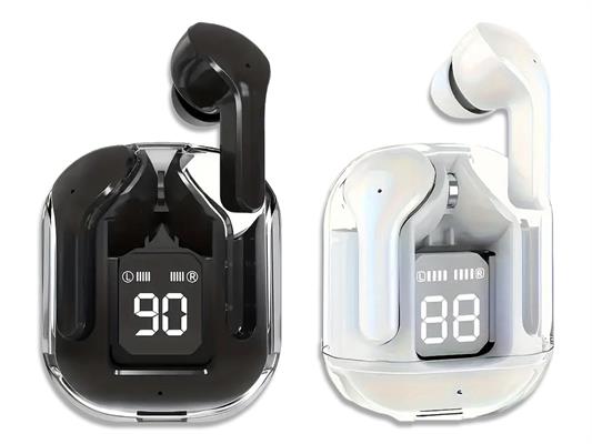 Kit Auricolari Wireless con Display LED e Comandi Touch - 6 pezzi