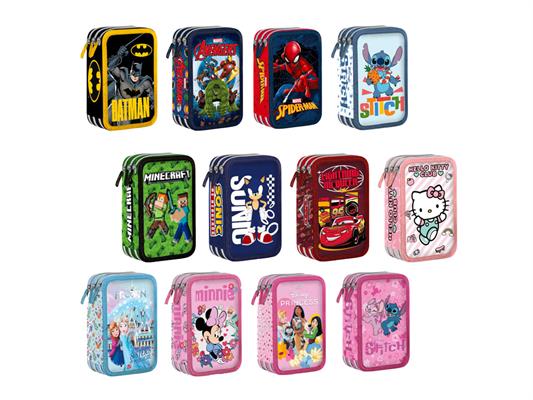 Kit Astucci Exclusive assortiti 3 zip – Expo 12 pezzi scuola