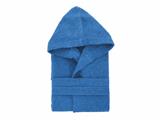 Accappatoio in Spugna con Cappuccio L - Blu