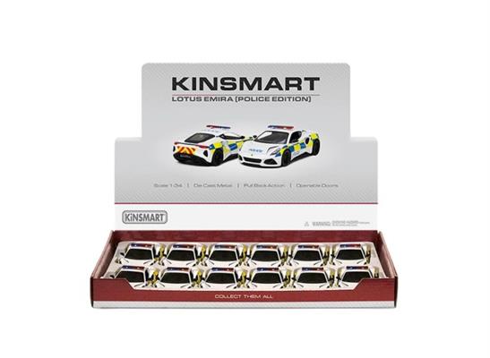 Lotus Emira Police 1:34 – Modellini die-cast in box da 12