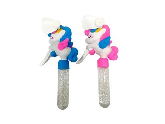 Espositore Ventilatore Manuale con Bolle di Sapone Unicorno Puckator – 12 Pezzi