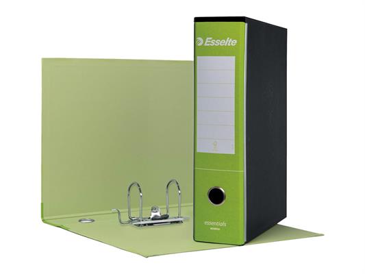 Registratore a Leva Esselte Essentials G75 Verde Lime 23x33 Dorso 8 cm – 6 Pz
