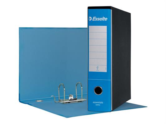 Registratore a Leva Esselte Essentials G75 Azzurro 23x33 – Dorso 8 cm
