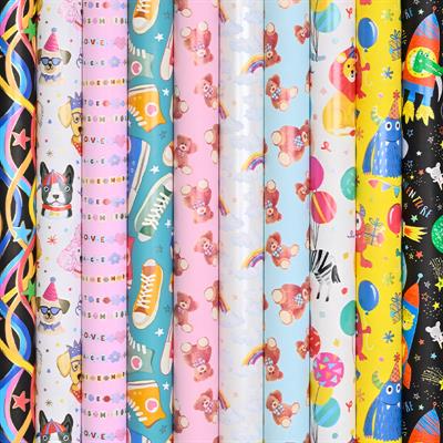 Rotolo carta regalo 70x200 Party Monster assortita – Confezione 50 pezzi