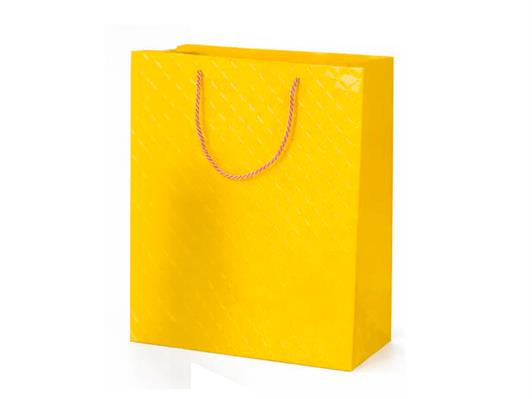 SHOPPER OLIMPO BAGS 26x12x32CM GIALLO-7002*