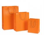 Shopper Soft Touch Arancio 26x12x32 cm con Cordino – Conf.10