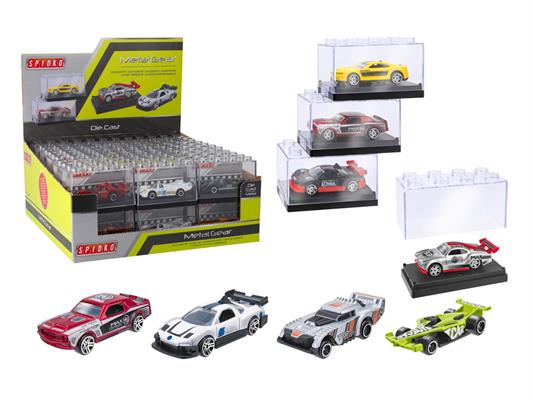 Auto Die Cast Retrocarica Assortite Globo 24 Pezzi