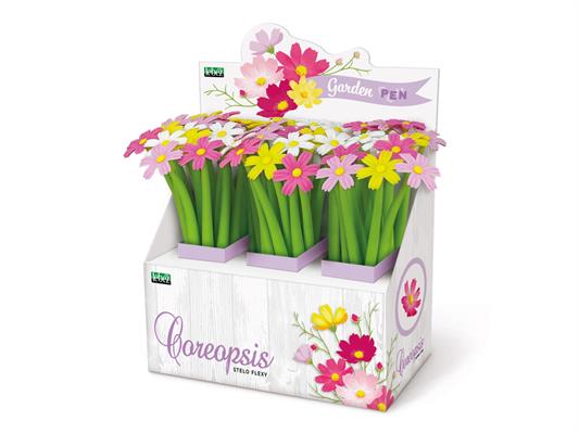 Penna Flexi Coreopsis a forma di fiore – Espositore 36 pezzi