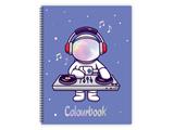 Quaderno A5 Spiralato Skyfall Colourbook Quadretti 4 mm 80 Fogli