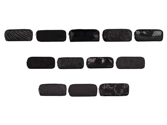 Kit Bustine 2 Zip Total Black Colourbook Assortite – Confezione 12 Pz