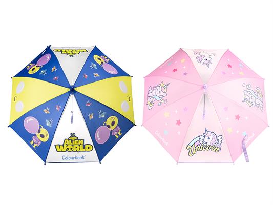 Ombrello Colourbook Alieno & Unicorno 12 Pz