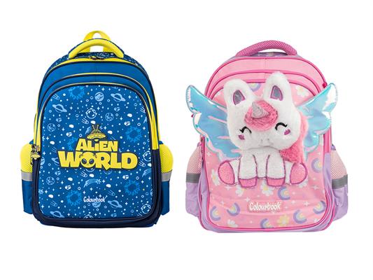 Zaino Scuola 30 Lt Alieno Unicorno 6 Pz