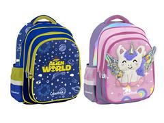 Zaino Scuola 30 Lt Alieno Unicorno 6 Pz