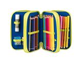 Astuccio 3 Zip Alieno e Unicorno Colourbook – 9 Pezzi