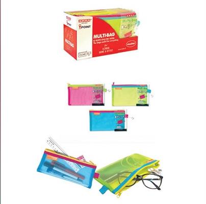 BUSTA VOUCHER IN RETINA CON ZIP FLUO*