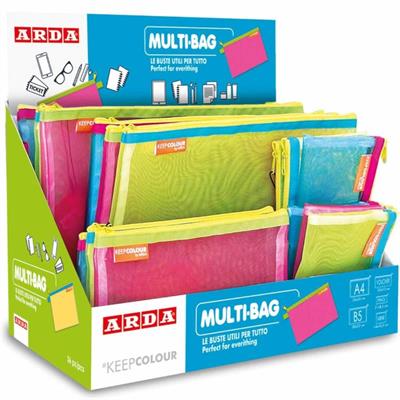 BUSTA 14X10,5 IN RETINA CON ZIP FLUO*