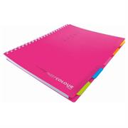 Quaderno A5 spiralato con divisori fluo 5mm – Confezione 5 pezzi