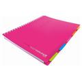 Quaderno A5 spiralato con divisori fluo 5mm – Confezione 5 pezzi