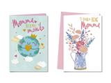 Biglietti auguri mamma assortiti con busta – Conf. 12 Pz Cro
