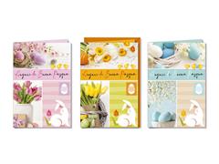 Biglietti Pasqua Fotografici Uova e Fiori – 12 Pezzi Set