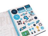 Quaderno A4 Spirale SSC Napoli by Colourbook 5mm – 12 Pz