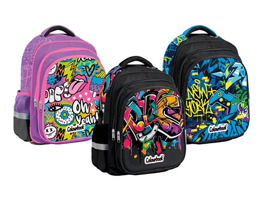 Zaino Scuola Urban Colourbook 30L Tecnico - Confezione 3 PZ