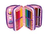 Astuccio 3 Zip Bicolor Colourbook Completo - Confezione 6PZ