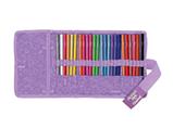 Rotolo 24 Pastelli Creativity Glitter - Confezione 12PZ